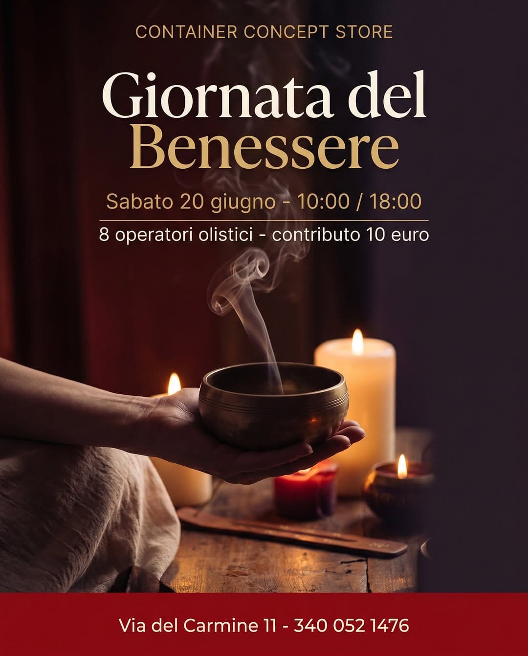 Verso il solstizio d'estate, ci si prende cura di sé. ☀️  Sabato 20 giugno il Container Concept Store diventa 