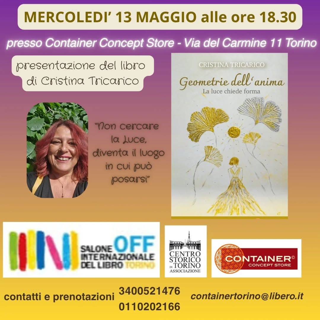 Vi aspettiamo Mercoledì 13 maggio alle 18.30 presso Container Concept Store di via del Carmine 11 per la Prese